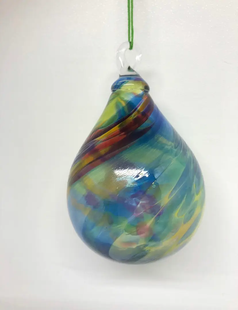 Glass Eye Studio Colorful Tear Drop Sun Catcher Ornament