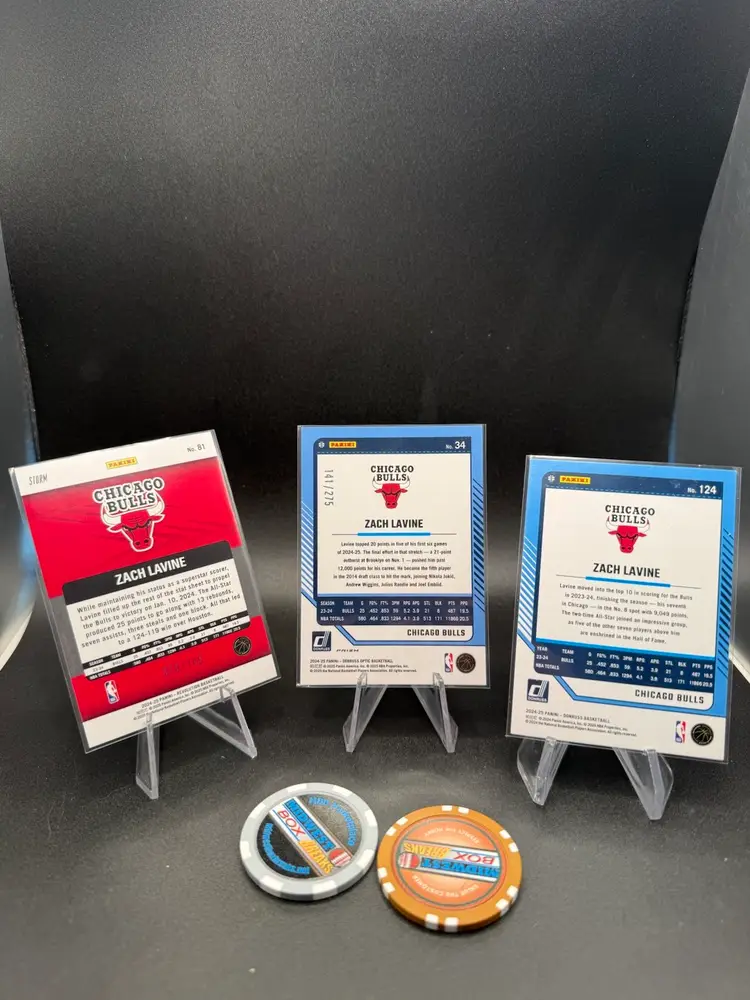 Three-card Lot Zach Lavine Chicago Bulls