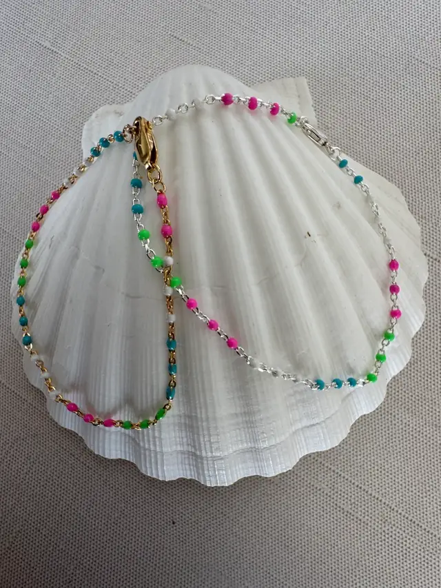 Lily Inspired Silver Or Gold Beaded Bracelet#182