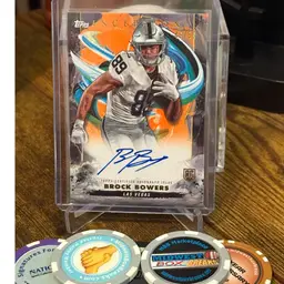 2024 Topps Inception Brock Bowers RC Auto Orange /50