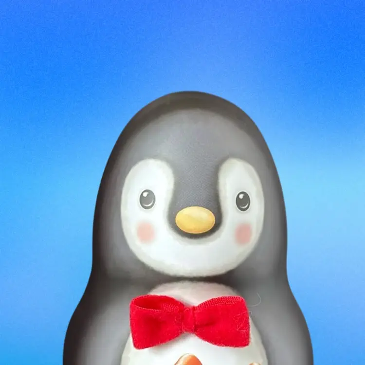 Penguin Metal Holiday Tin 3D Black/White/Red Bow•Empty•Great For Gifts Or Candy•Free Standing•READ
9” T x 5” W