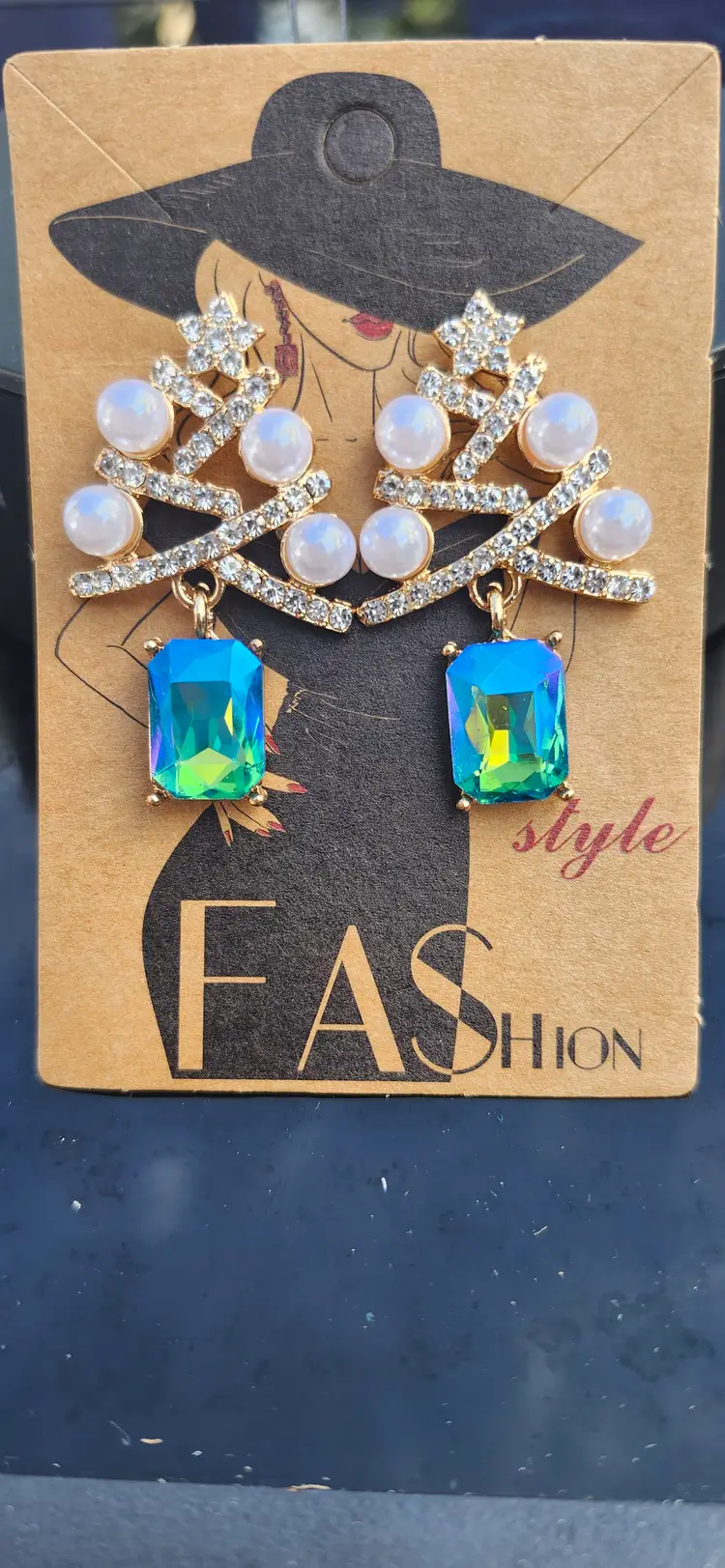 Northern Lights Christmas Tree Earrings