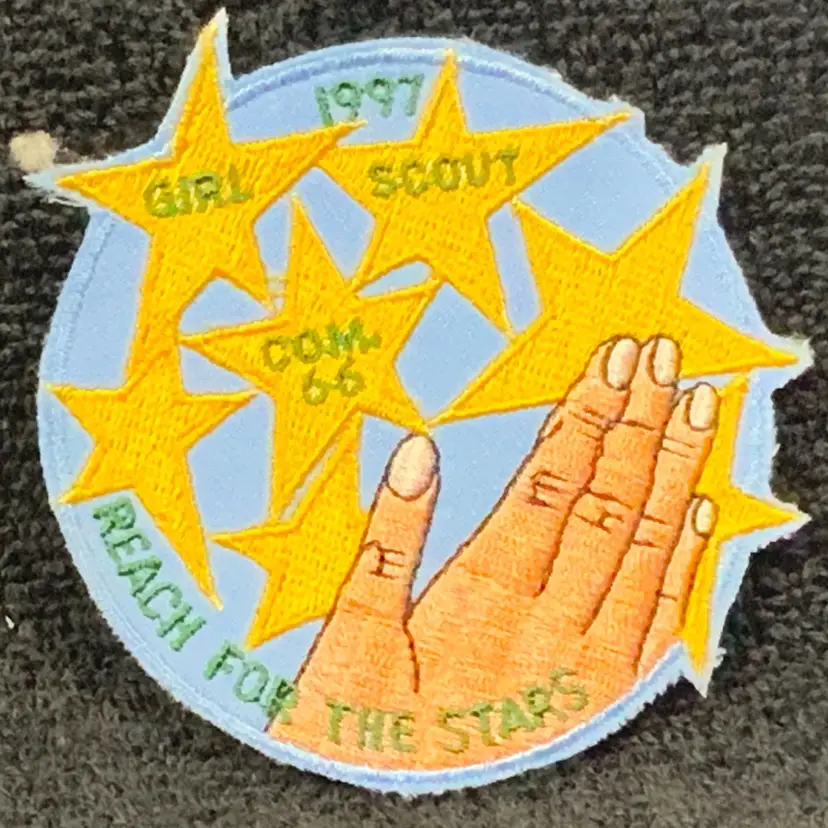 Vintage Scouting Fun Patch: Reach For The Stars 1997 Girl Scout Com. 66
