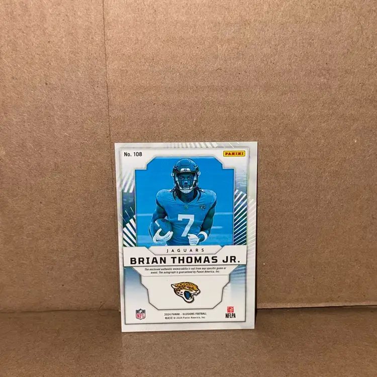 2024 Panini Illusions Brian Thomas Jr. First Impressions RPA Purple/49 RC