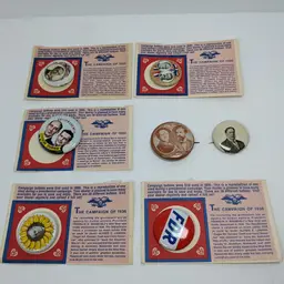 US Presidential Election Campaign Pin Button Set (Lot of 7) Reproduction