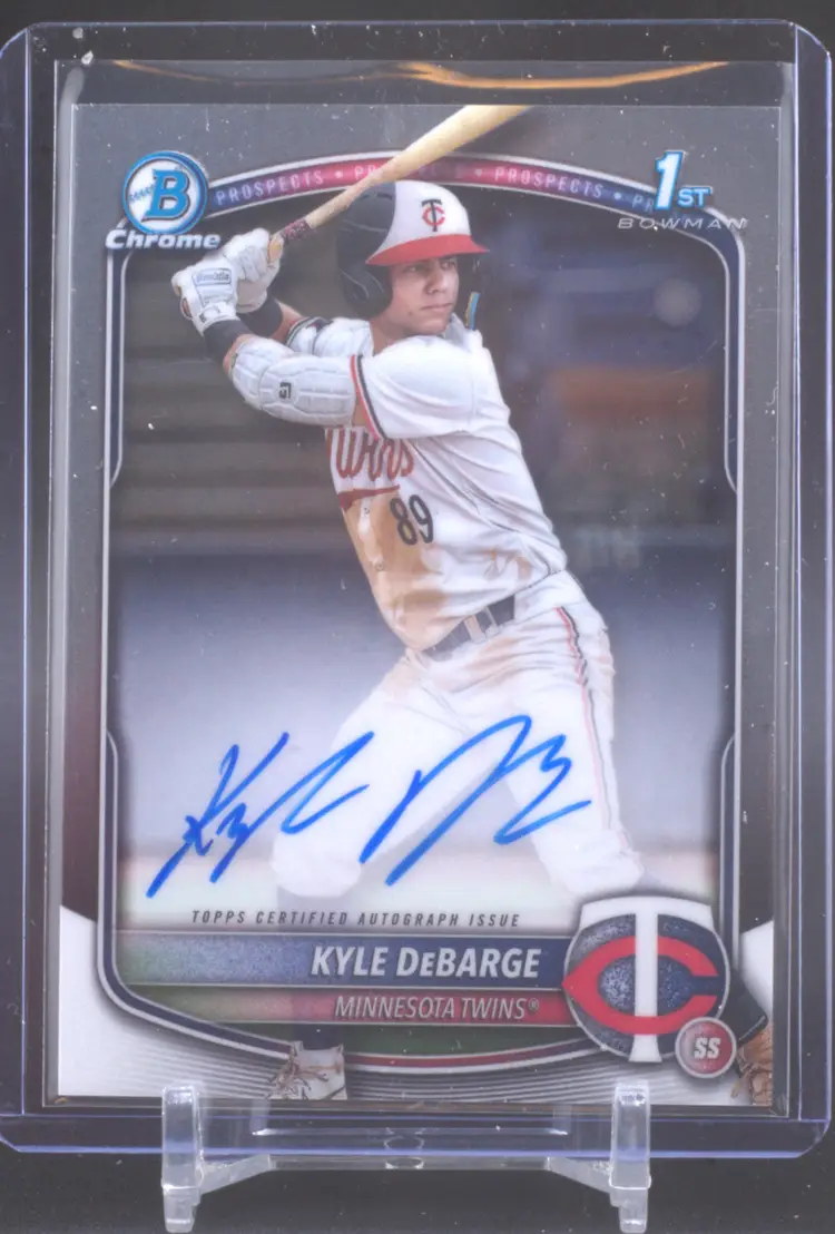 2025 Bowman Chrome 1st Bowman Auto, Kyle DeBarge, Minnesota Twins