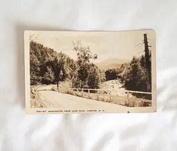 Vintage Real Photo Postcard - Mt. Washington from Glen Road, Gorham NH