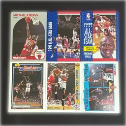 (6) Michael Jordan Chicago Bulls Junk Wax Lot All 100% MINTY * INVEST IN THIS SWEET SUCCULENT DEAL!!