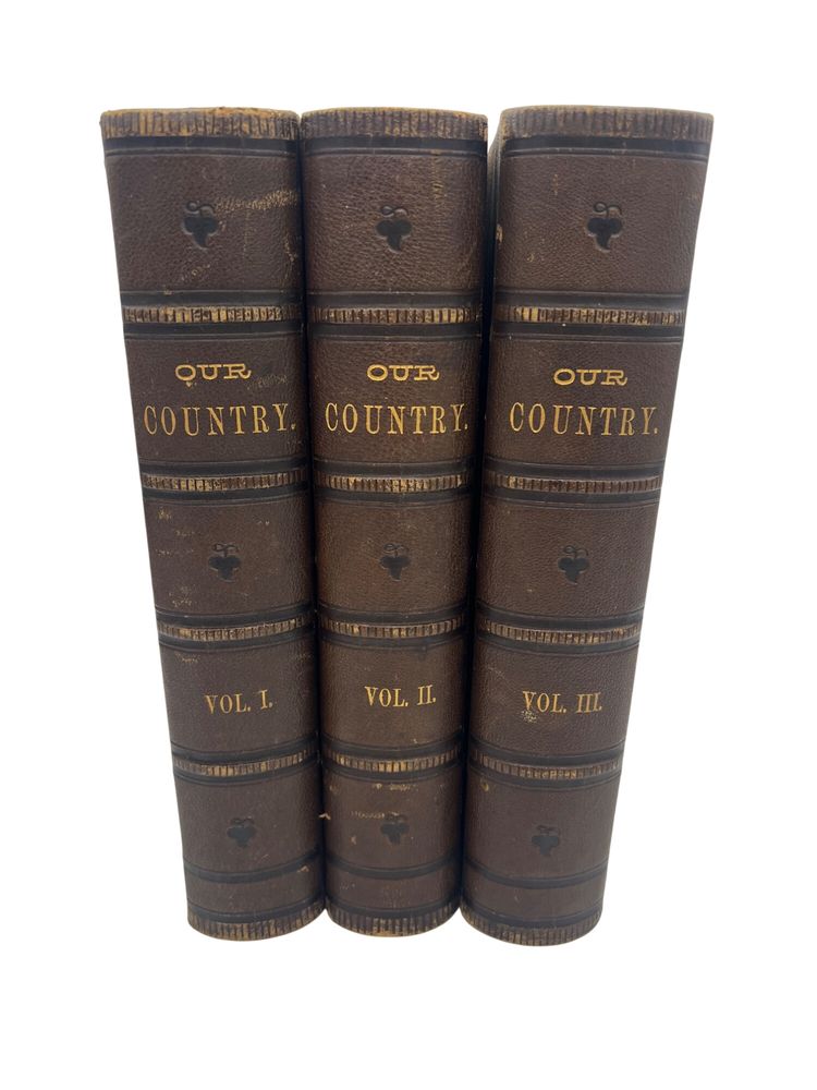 1876–78 Our Country: A Household History, Benson J Lossing 3 Volumes Illustrated