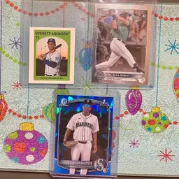 Seattle Mariners 3-Card Lot: Cal Raleigh Rookie