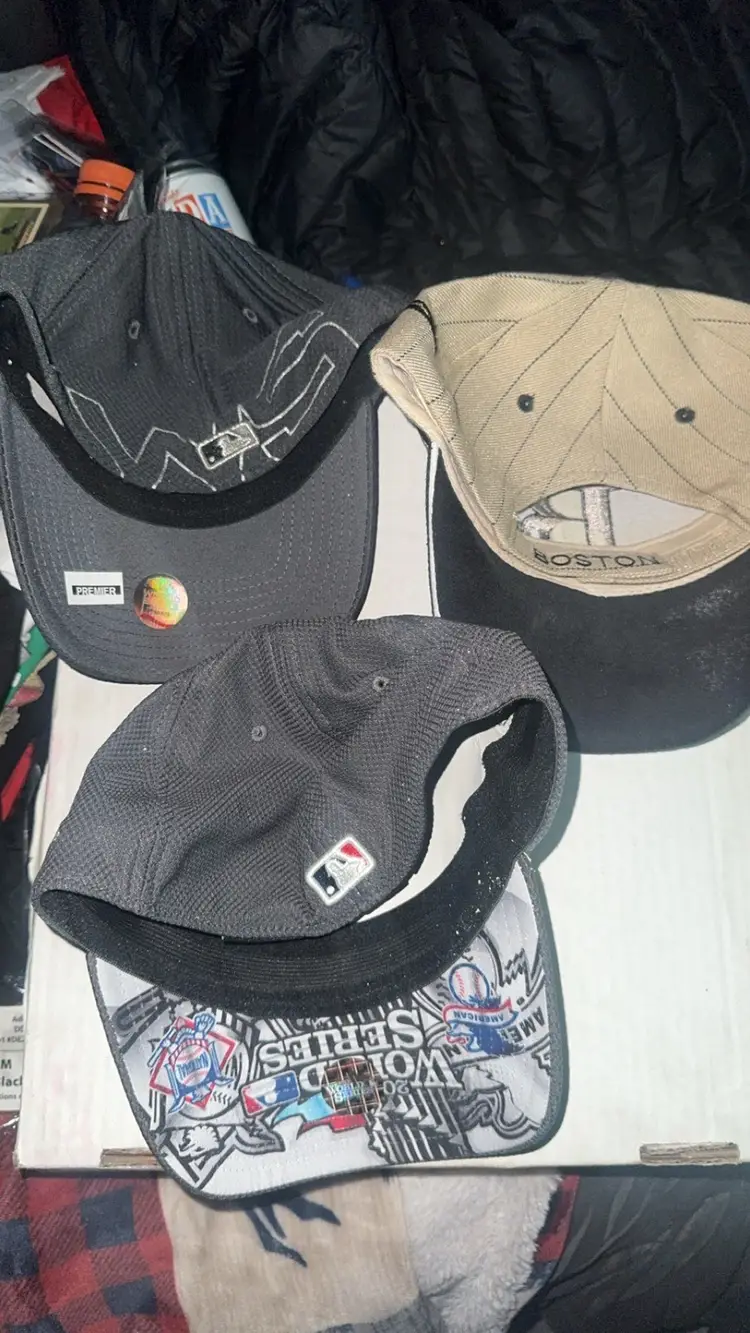 3x Red Sox Hats Never Worn 2013 & 18 World Series