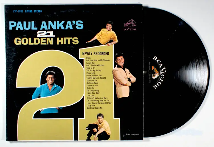 Paul Anka - 21 Golden Hits (1963) Vinyl LP • Greatest, Best of, Puppy Love