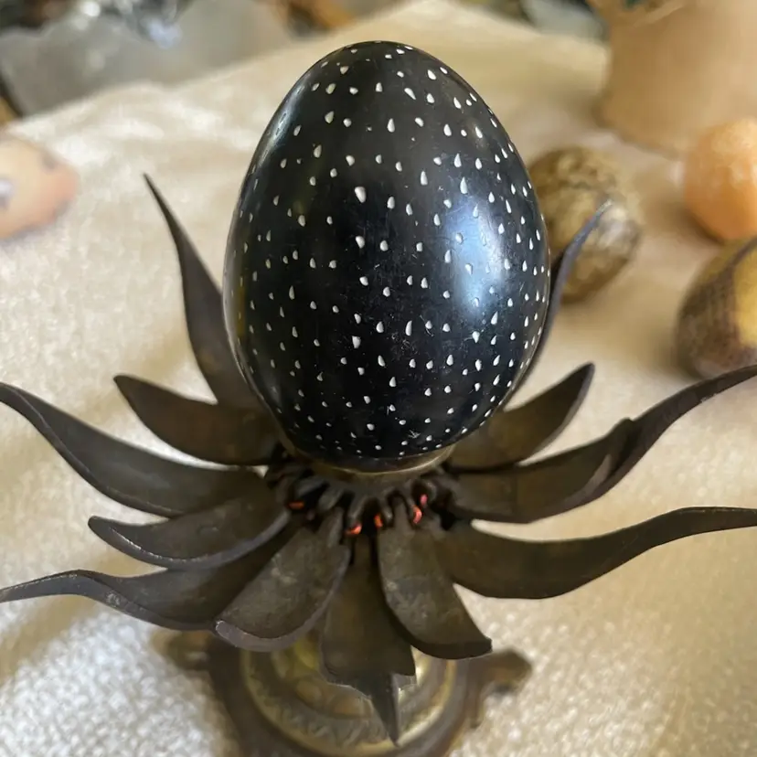 Decorated Stone Egg