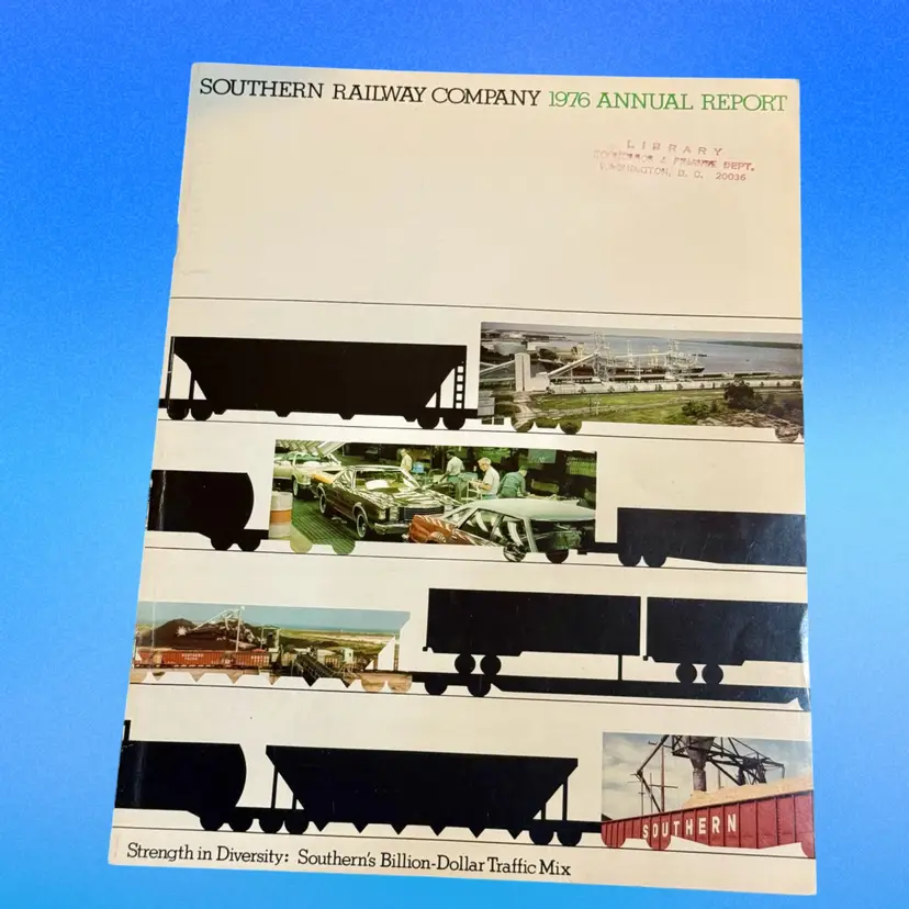 #15 Vintage Southern Railway Company 1976 Annual Report Railroad Trains Ephemera