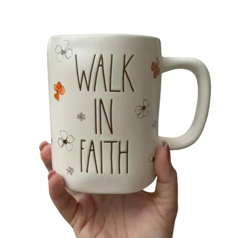 Rae Dunn Coffee Mug- ‘Walk In Faith ’