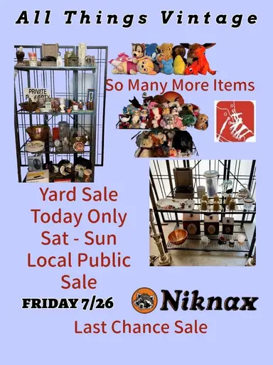 Yard Sale Today Only Reset