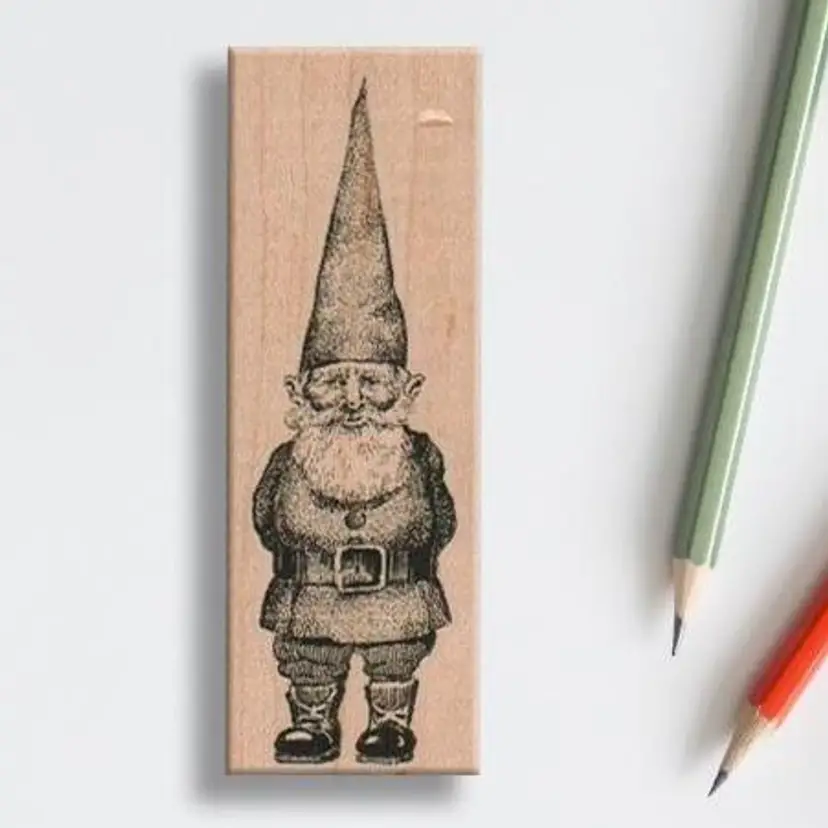 Gnome Rubber Stamp
