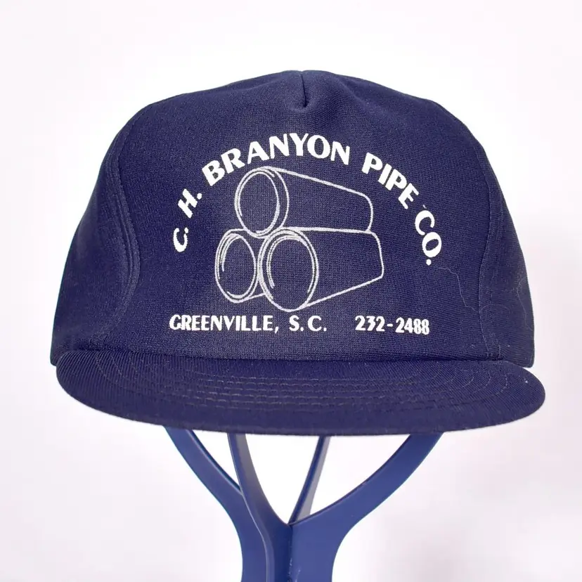 C.H. Branyon Pipe Co.  Trucker Ball Cap Vintage Made in the USA