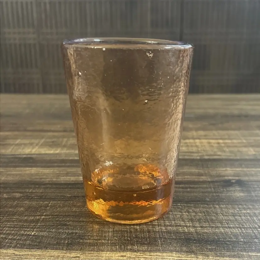 Fire and Light Recycled Glass 12oz Tumbler Copper Orange 4 3/4