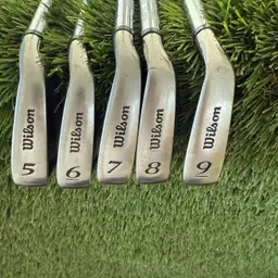 Wilson Fat Shaft RH Iron Set 5-9 With R-Flex Fat Shafts And Stock Grips