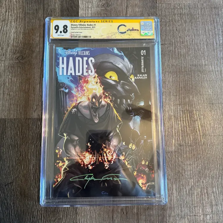 Disney Villains Hades #1 Clayton Crain Variant Cover CGC 9.8