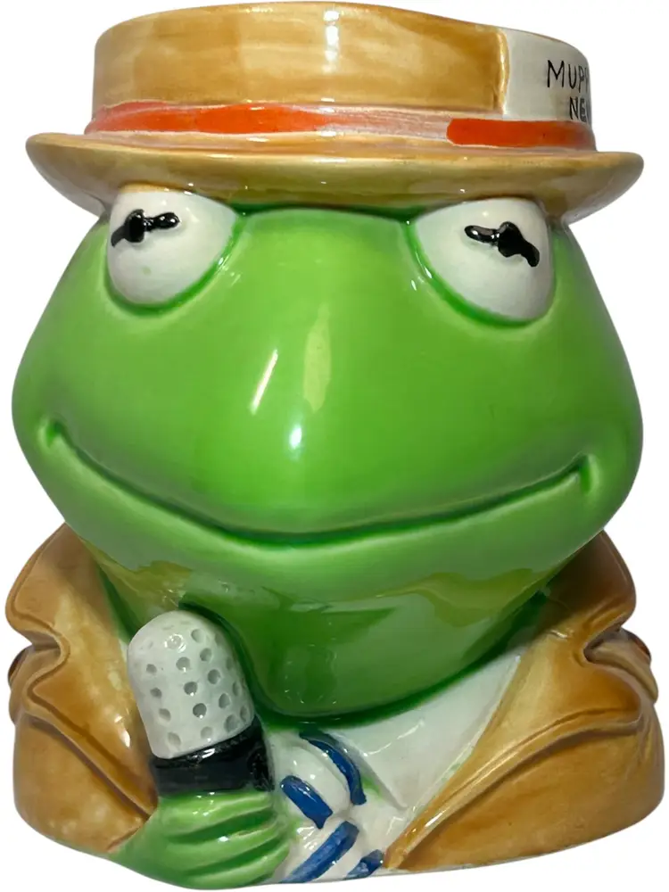 Kermit The Frog 1970s Jim Henson’s Muppet News  Reporter Mug - Japan