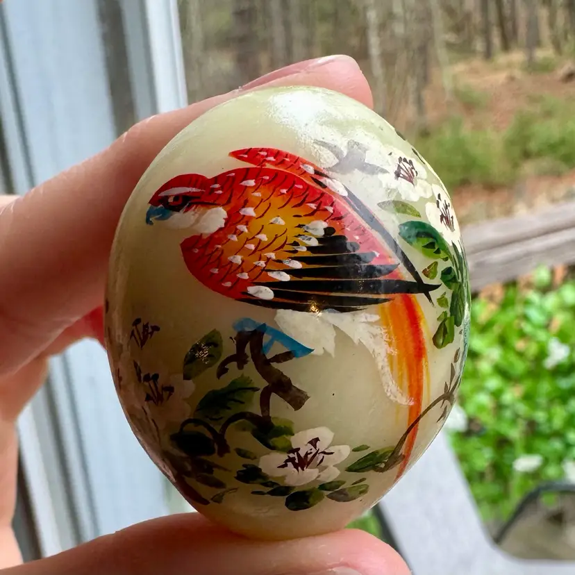 Hand-Painted Mini Jade Egg