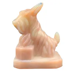 Pink Boyd Glass Scottie Dog 🌟Glows🌟