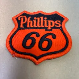 Phillips 66 Vintage Orange And Black Patch