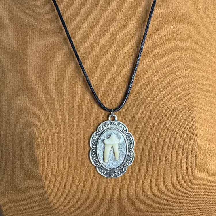Fox Tooth Pendant Necklace