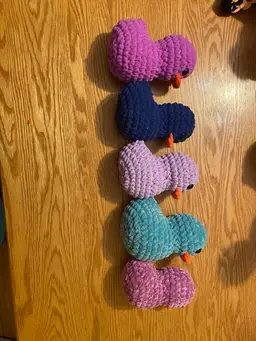 Crocheted Duck Pick One - approximately 6” x 6”