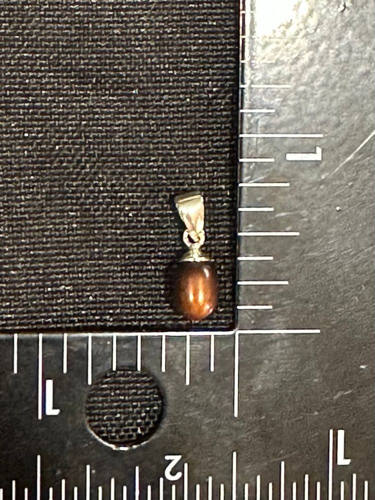 Nataliya V. Collister (NVC) Chocolate Brown Pearl Drop Pendant