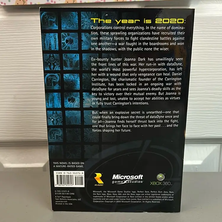 Perfect Dark Initial Vector By Greg Rucka 2005 Sci Fi Xbox 360 Story
