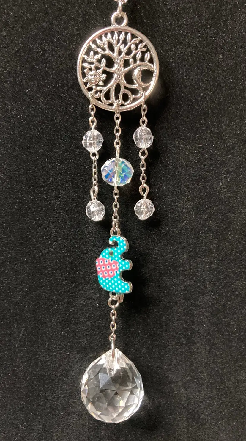 Handmade By Me Sun Catcher 8” Long! Elephant