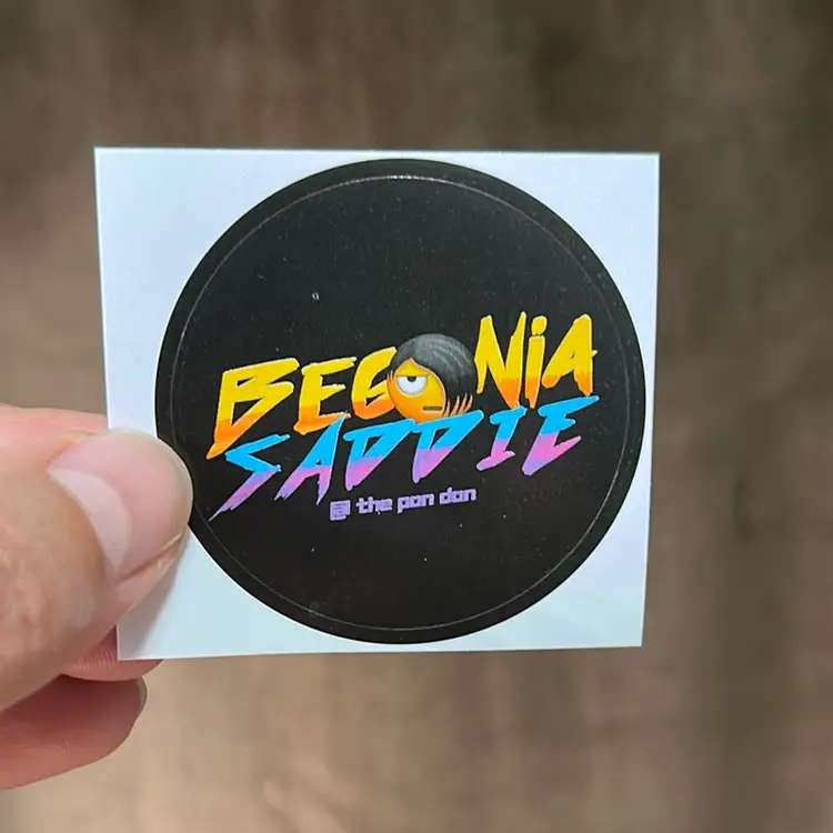 Begonia Saddie Sticker