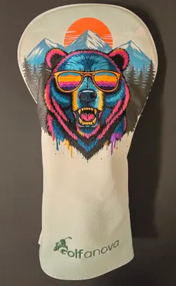 Color Drip Bear Golf Driver Headcover