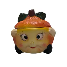 VTG Porcelain Anthropomorphic Orange Dish