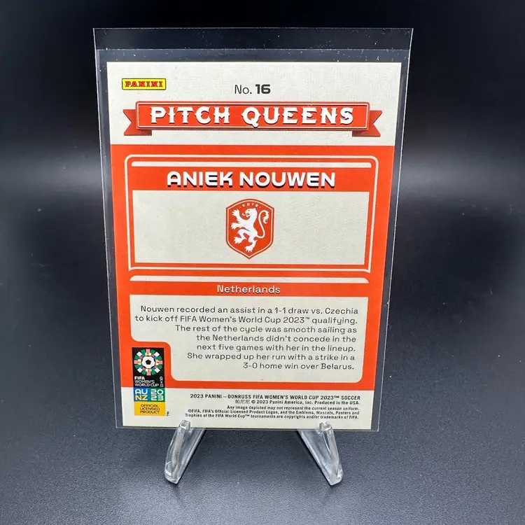 Aniek Nouwen RC 2023 Donruss Women’s World Cup Pitch Queens /10 Netherlands