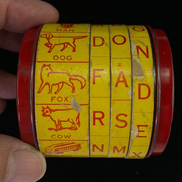 Vintage Mid Century Whirlatoy Spelling Word Game Republic Precision