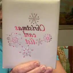 Christmas Card List Book