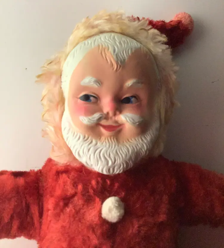 Santa Plush Doll 1960s