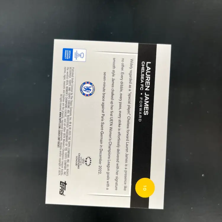 Lauren James 2024/25 Topps Chrome Blue /150 Soccer Card