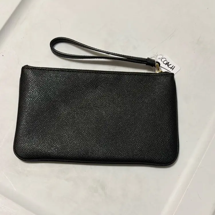 Black Coach Clutch Wristlet