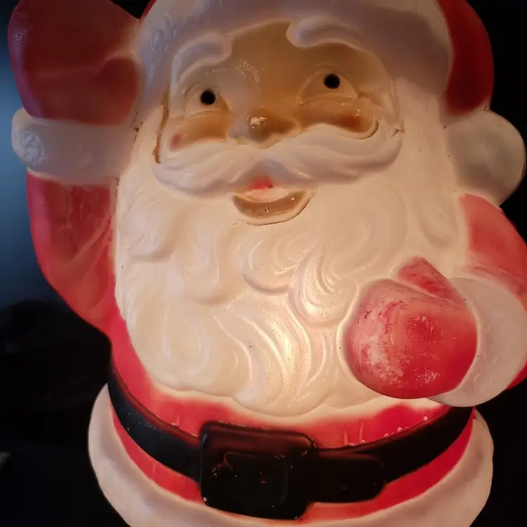 Vintage Empire Blow Mold Santa Claus 18-19" Christmas Figure 1970's w Plug