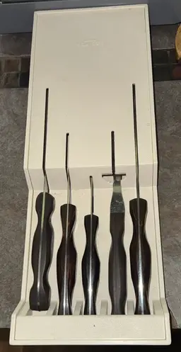 Cutco Knife Set in Wall Mount Holder