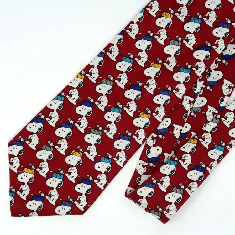 Snoopy Golfing Neck Tie - Peanuts Comic Strip