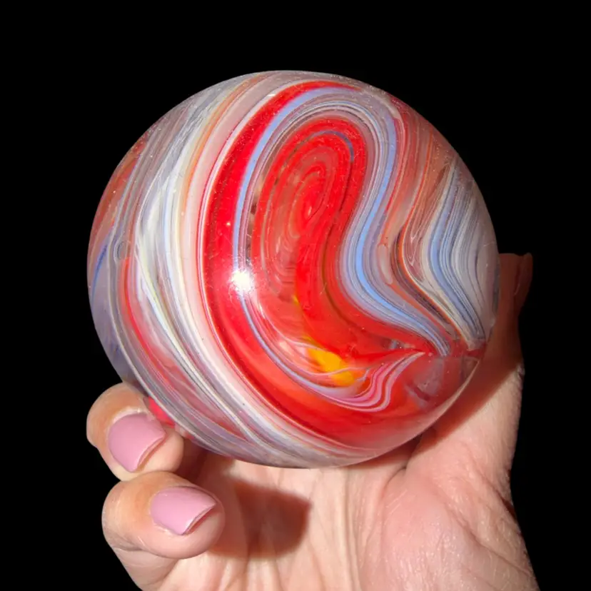 Old Art Glass Swirl Paperweight