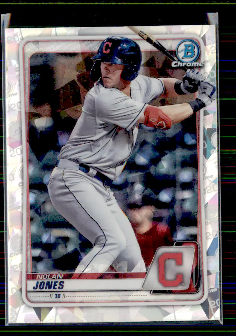 Nolan Jones 2020 Bowman Chrome Atomic Refractor Chrome Prospects #BCP-95 - Cleveland Indians - (130-14)