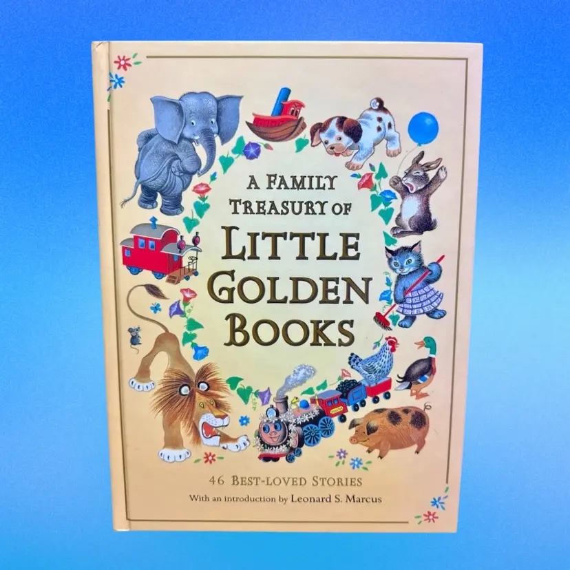 1998 A Family Treasury of Little Golden Books, Hardcover Book Story Compilation
