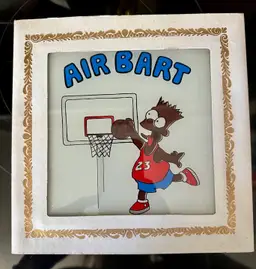 Air Bart Carnival - Amusement Park Glass Souvenir - Prize Item  8” X 8” X 8”